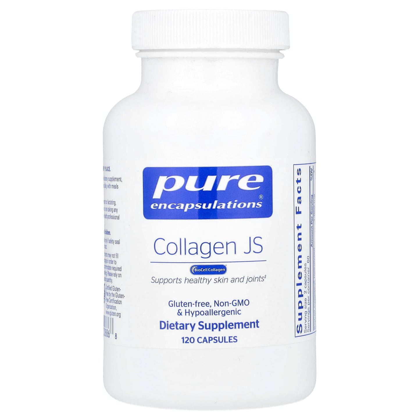 Pure Encapsulations, Collagen JS, 120 Capsules (500 mg per Capsule) - Image 1