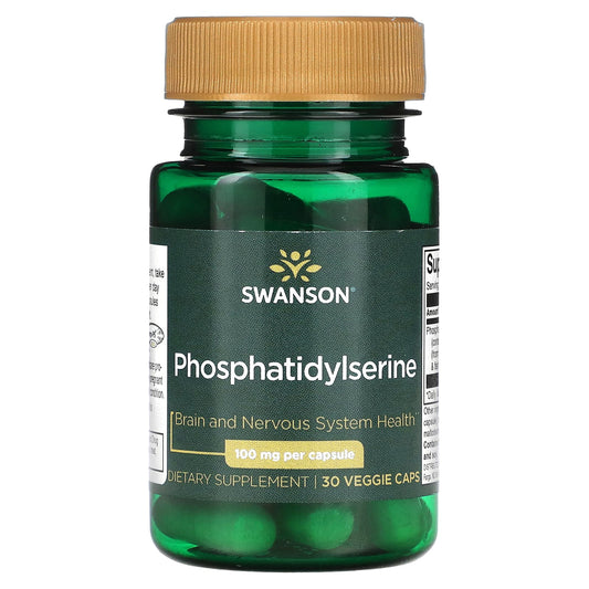 Swanson, Phosphatidylserine, 100 mg, 30 Veggie Caps - Image 1