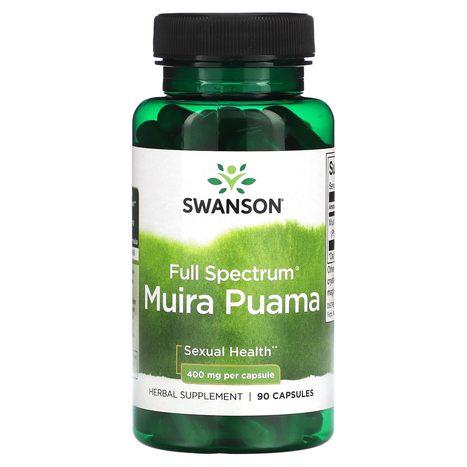 Swanson, Full Spectrum, Muira Puama, 400 mg, 90 Capsules - Image 1