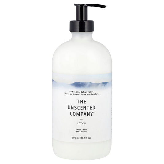 The Unscented Company, Lotion, Hands + Body, Fragrance Free, 16.9 fl oz (500 ml) - Image 1