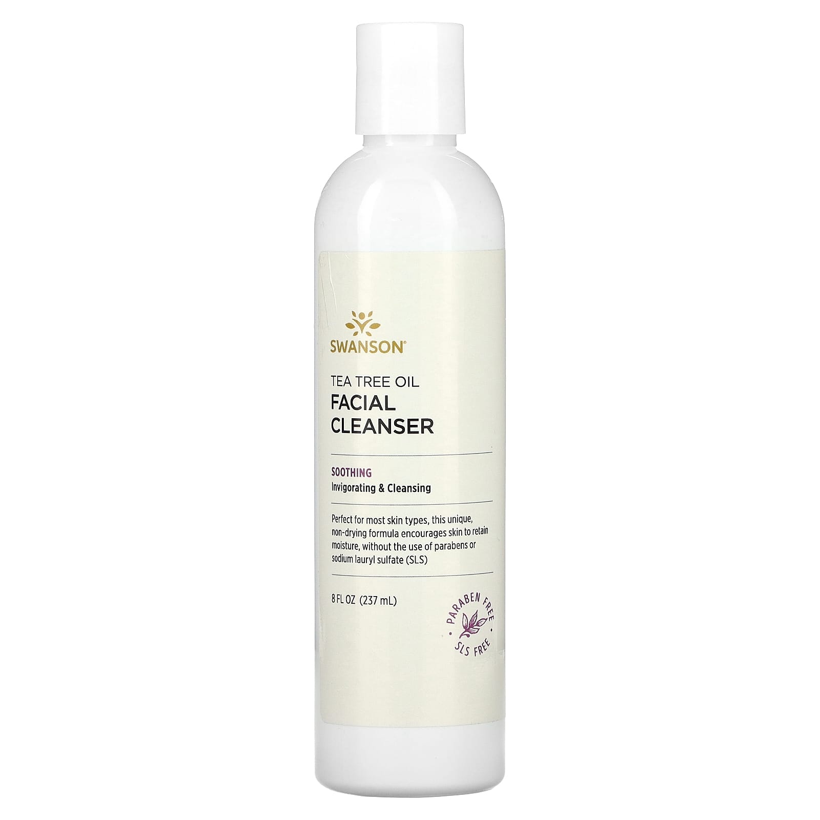 Swanson, Tea Tree Oil Facial Cleanser, 8 fl oz (237 ml) - Image 1