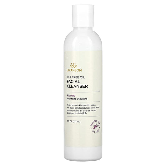 Swanson, Tea Tree Oil Facial Cleanser, 8 fl oz (237 ml) - Image 1
