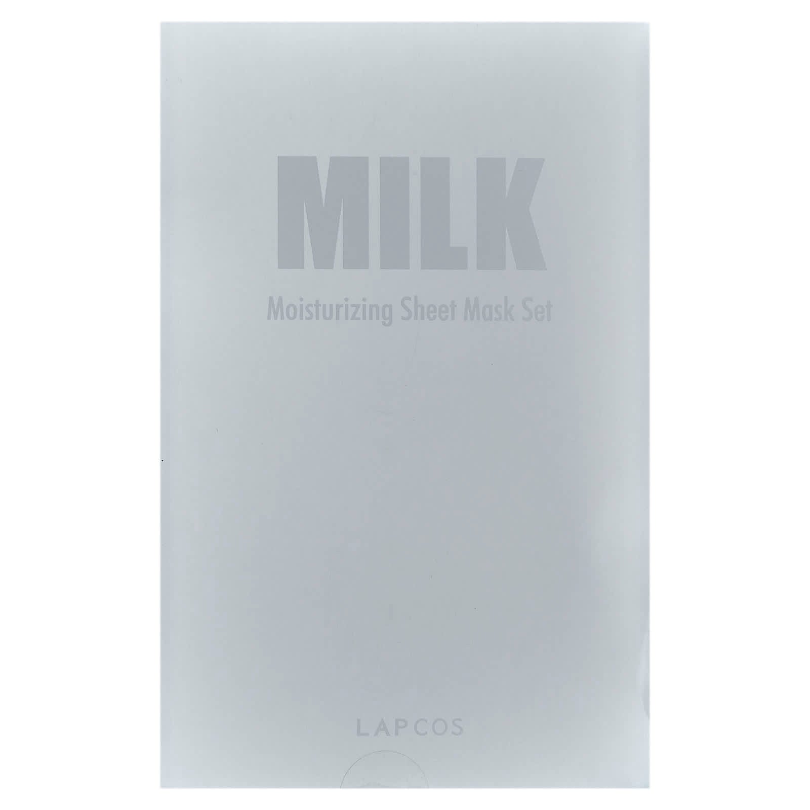 Lapcos, Milk Sheet Beauty Mask Set, Moisturizing , 5 Sheet Masks, 1.01 fl oz (30 ml) Each - Image 2