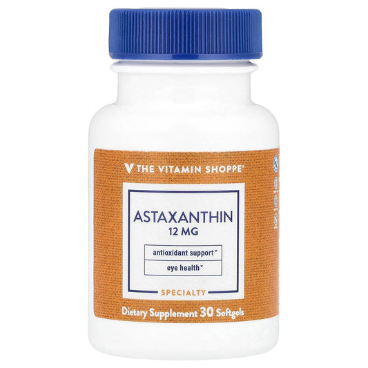 The Vitamin Shoppe, Astaxanthin, 12 mg, 30 Softgels - Image 1