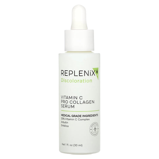 Replenix, Discoloration, Vitamin C Pro Collagen Serum, Fragrance Free, 1 fl oz (30 ml) - Image 1