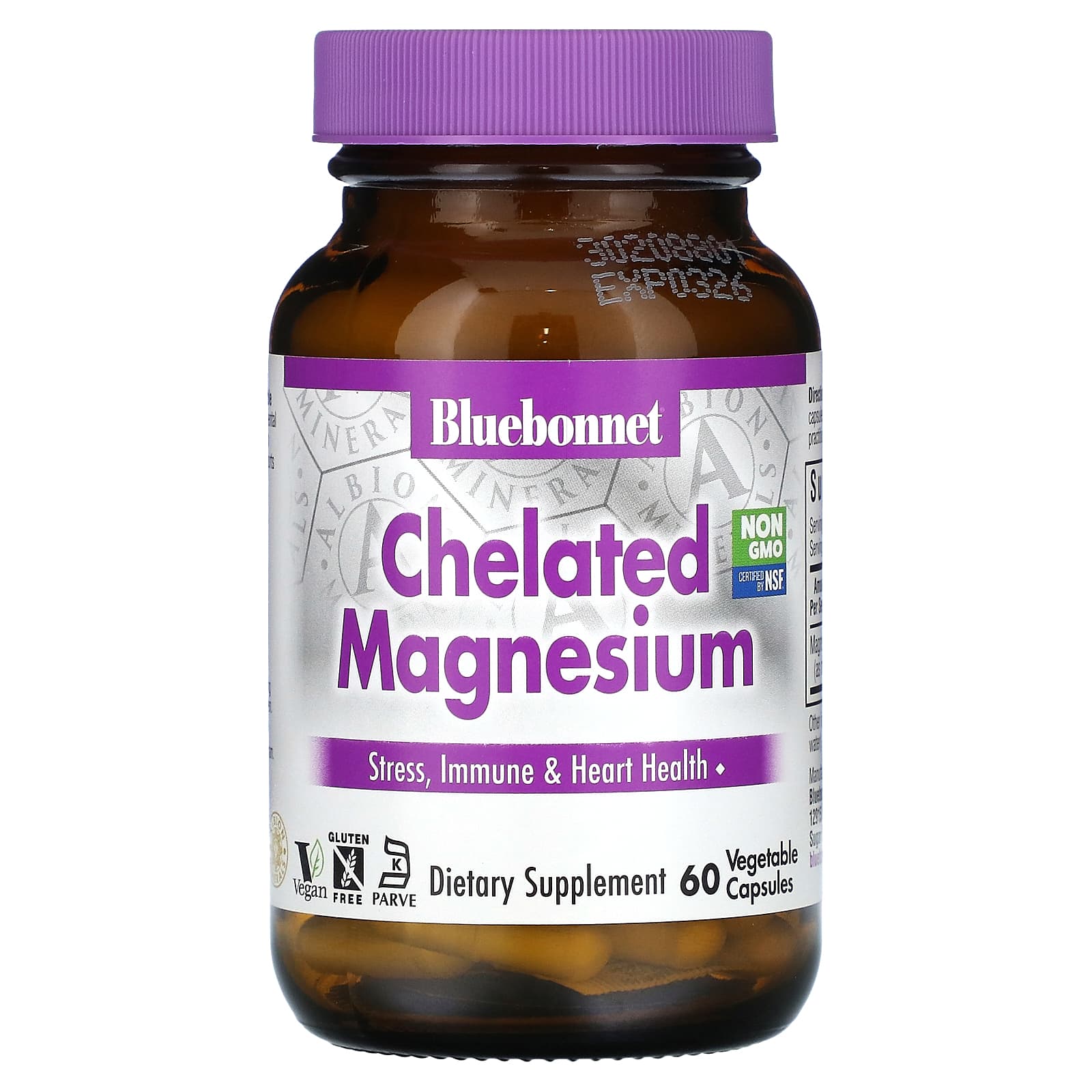 Magnesium Supplement for Stress Relief & Heart Health | Bluebonnet Nutrition - Image 1