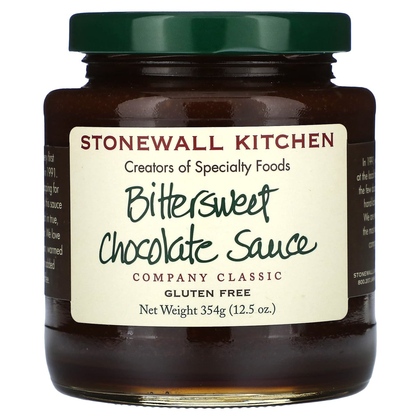 Stonewall Kitchen, Bittersweet Chocolate Sauce, 12.5 oz (354 g) - Image 1