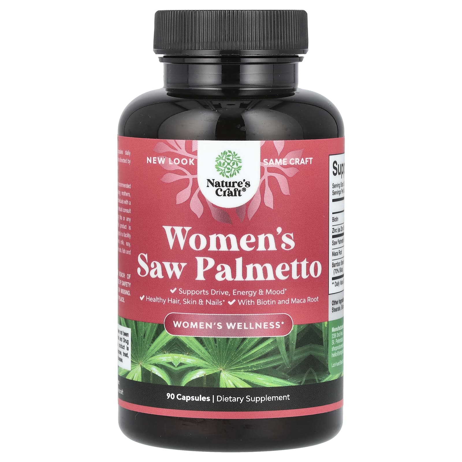Nature's Craft, Women's Saw Palmetto, 90 Capsules - Image 1