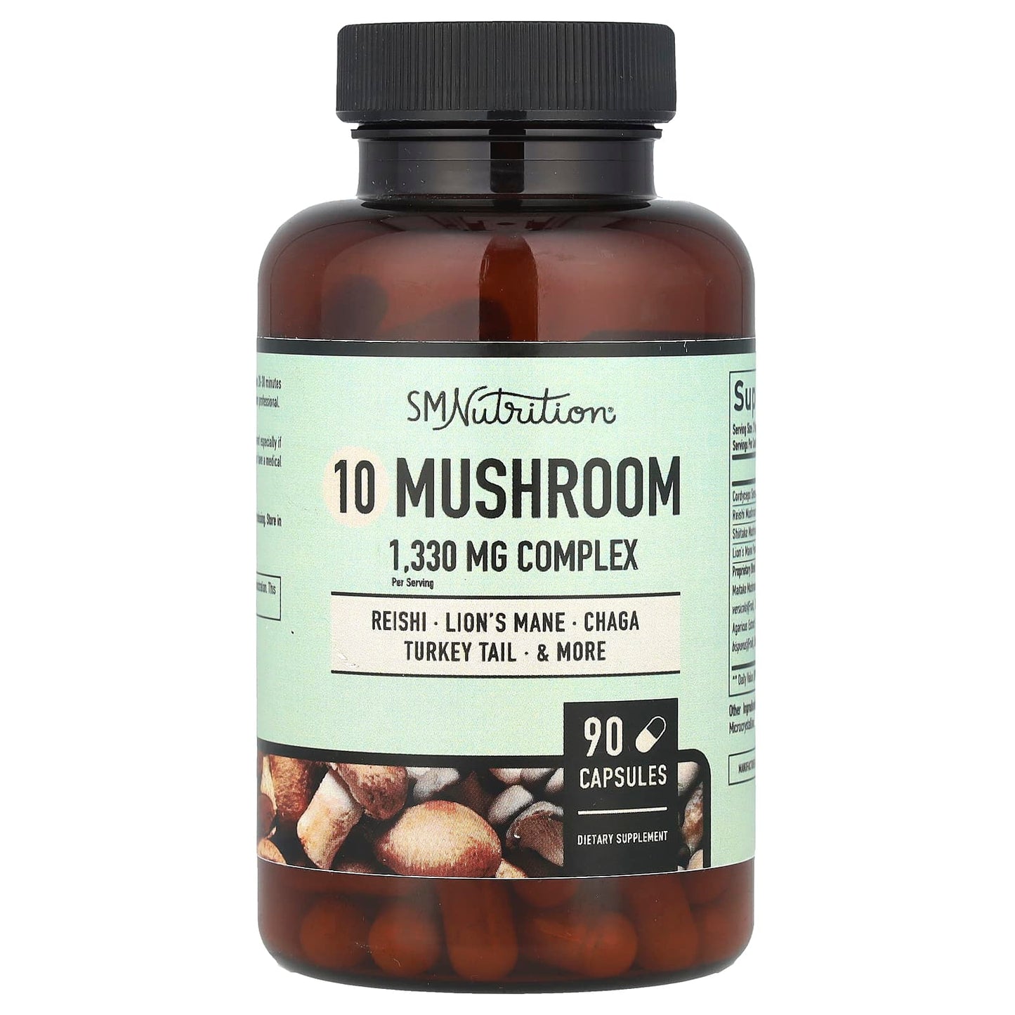 SMNutrition, 10 Mushroom Complex , 90 Capsules - Image 1