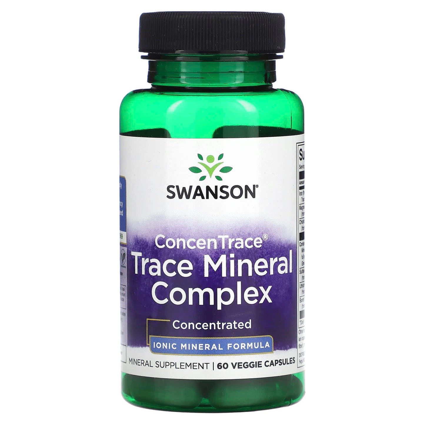 Swanson, ConcenTrace Trace Mineral Complex, 60 Veggie Capsules - Image 1