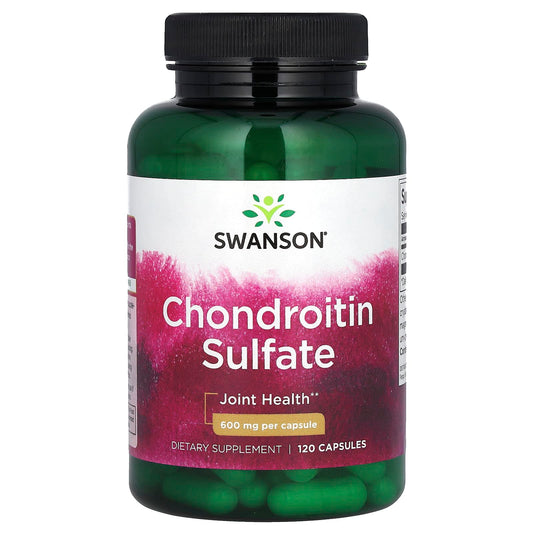 Swanson, Chondroitin Sulfate, 600 mg, 120 Capsules - Image 1