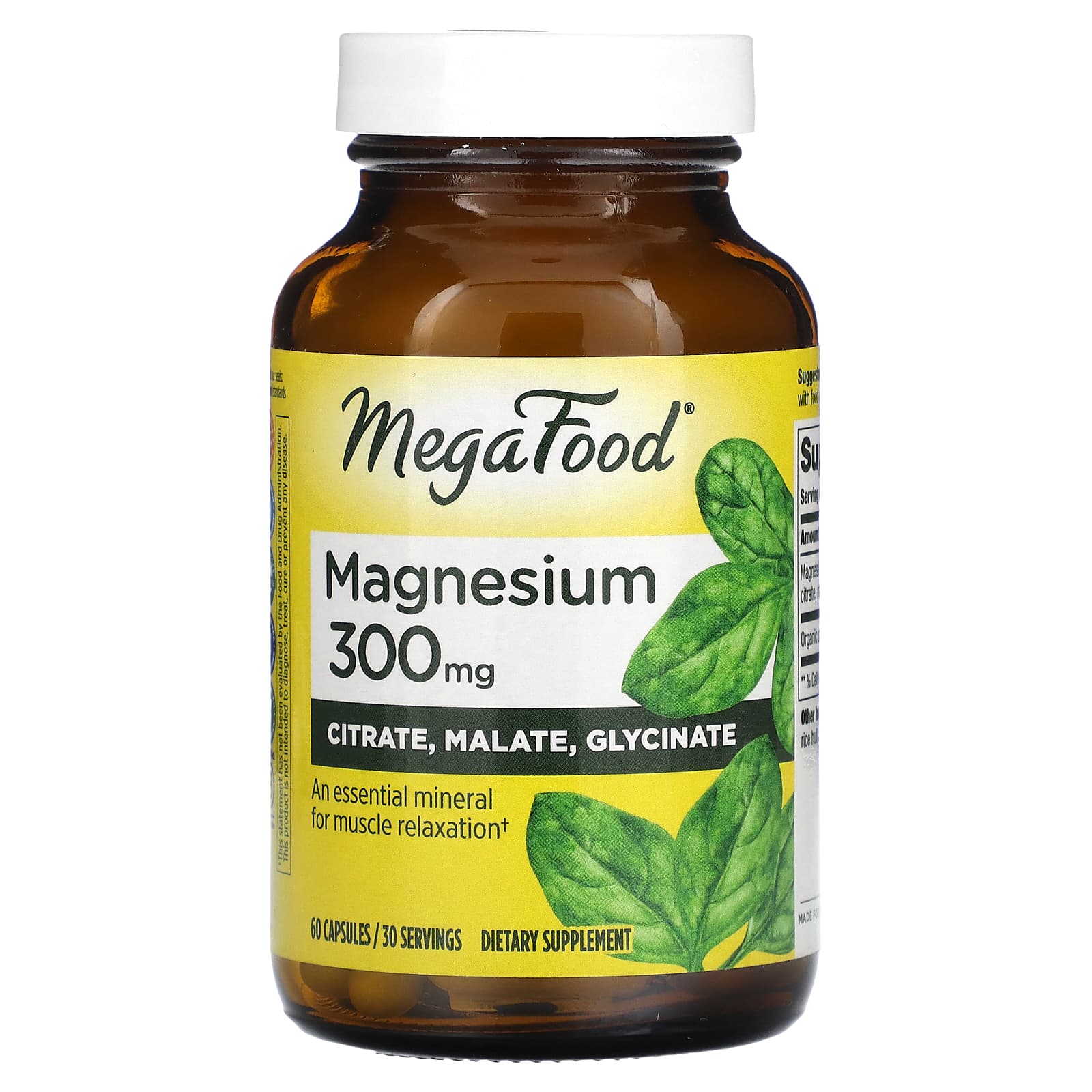MegaFood, Magnesium, 60 Capsules - Image 1