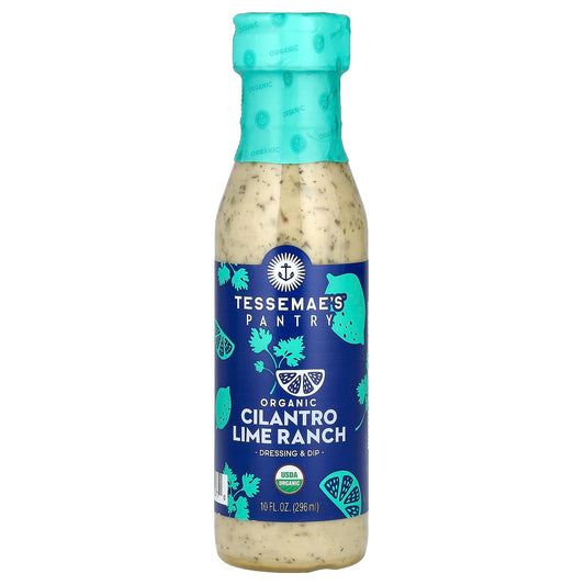 Tessemae's, Pantry, Organic Dressing & Dip, Cilantro Lime Ranch, 10 fl oz (296 ml) - Image 1