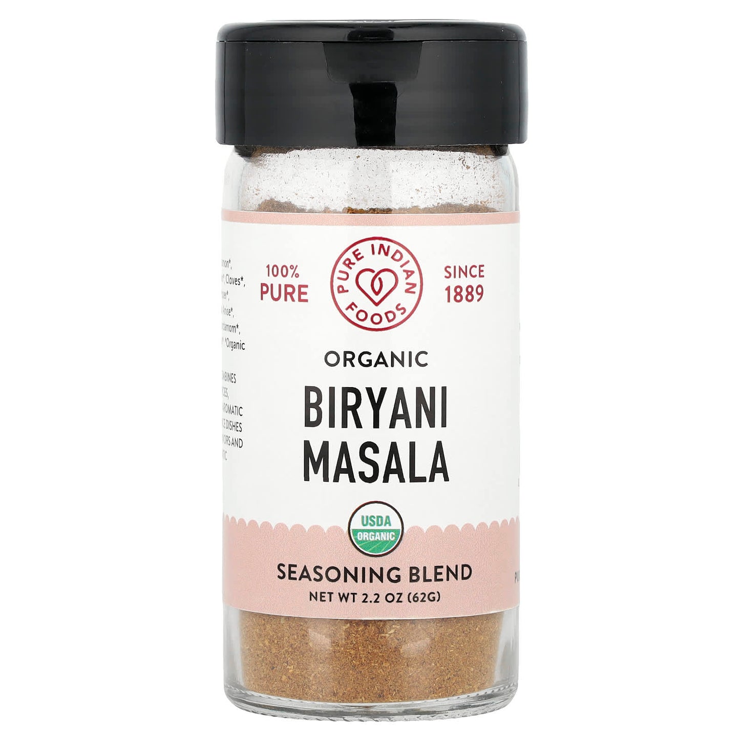 Pure Indian Foods, Organic Biryani Masala, 2.2 oz (62 g) - Image 1