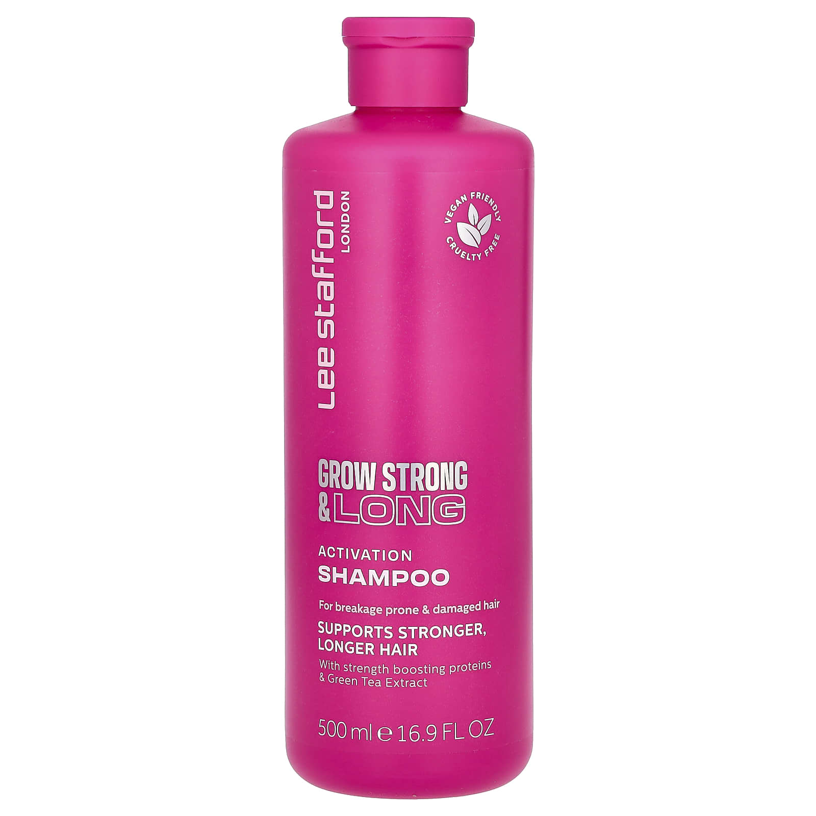 Lee Stafford, Grow Strong & Long, Activation Shampoo, For Breakage Prone & Damaged Hair, 16.9 fl oz (500 ml) - Image 1
