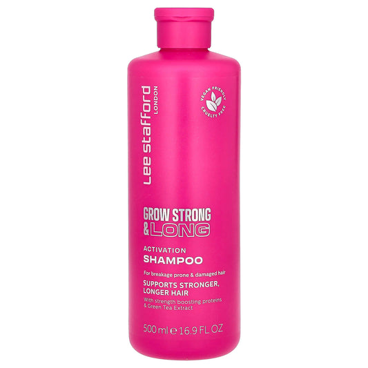 Lee Stafford, Grow Strong & Long, Activation Shampoo, For Breakage Prone & Damaged Hair, 16.9 fl oz (500 ml) - Image 1