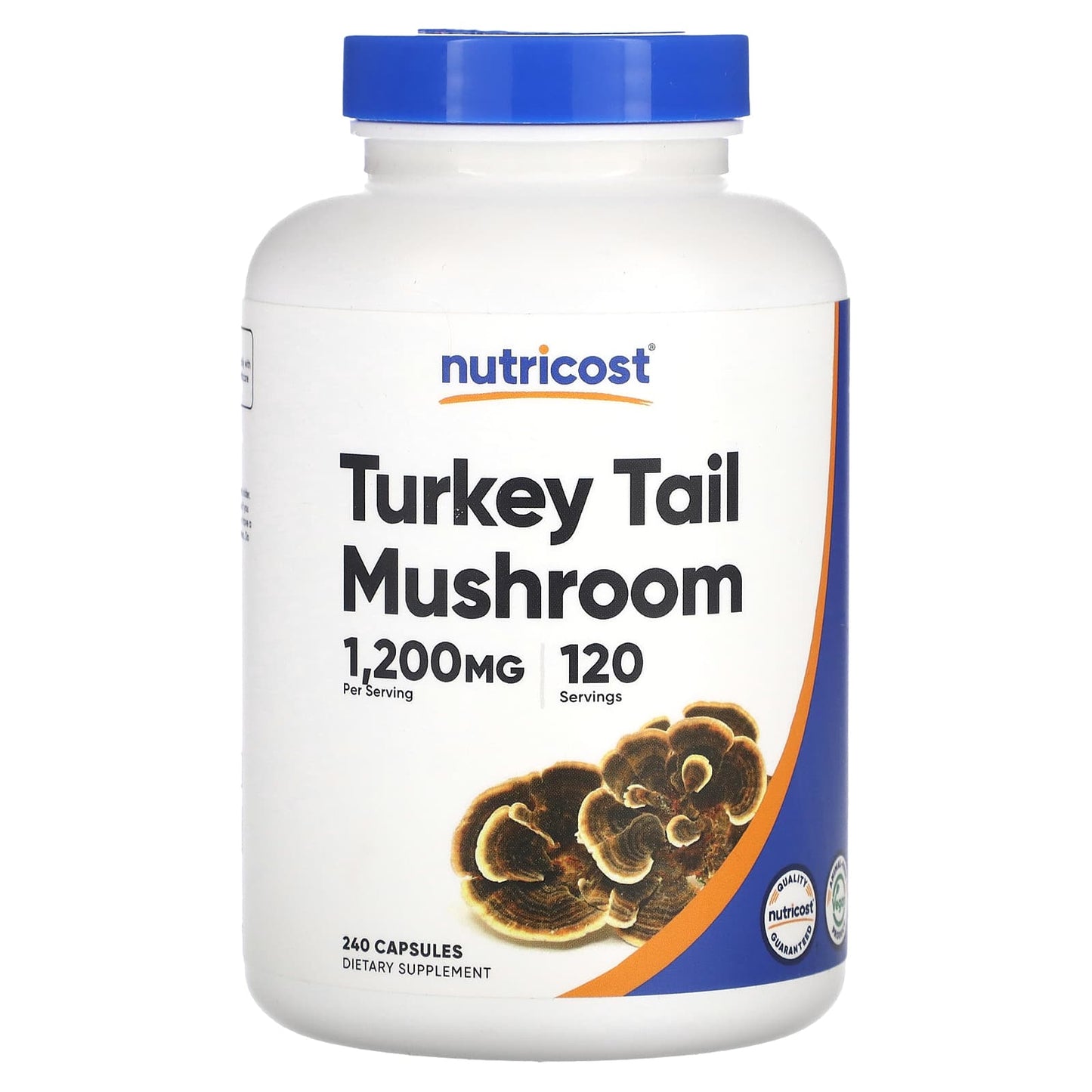Nutricost, Turkey Tail Mushroom, 240 Capsules (600 mg per Capsule) - Image 1