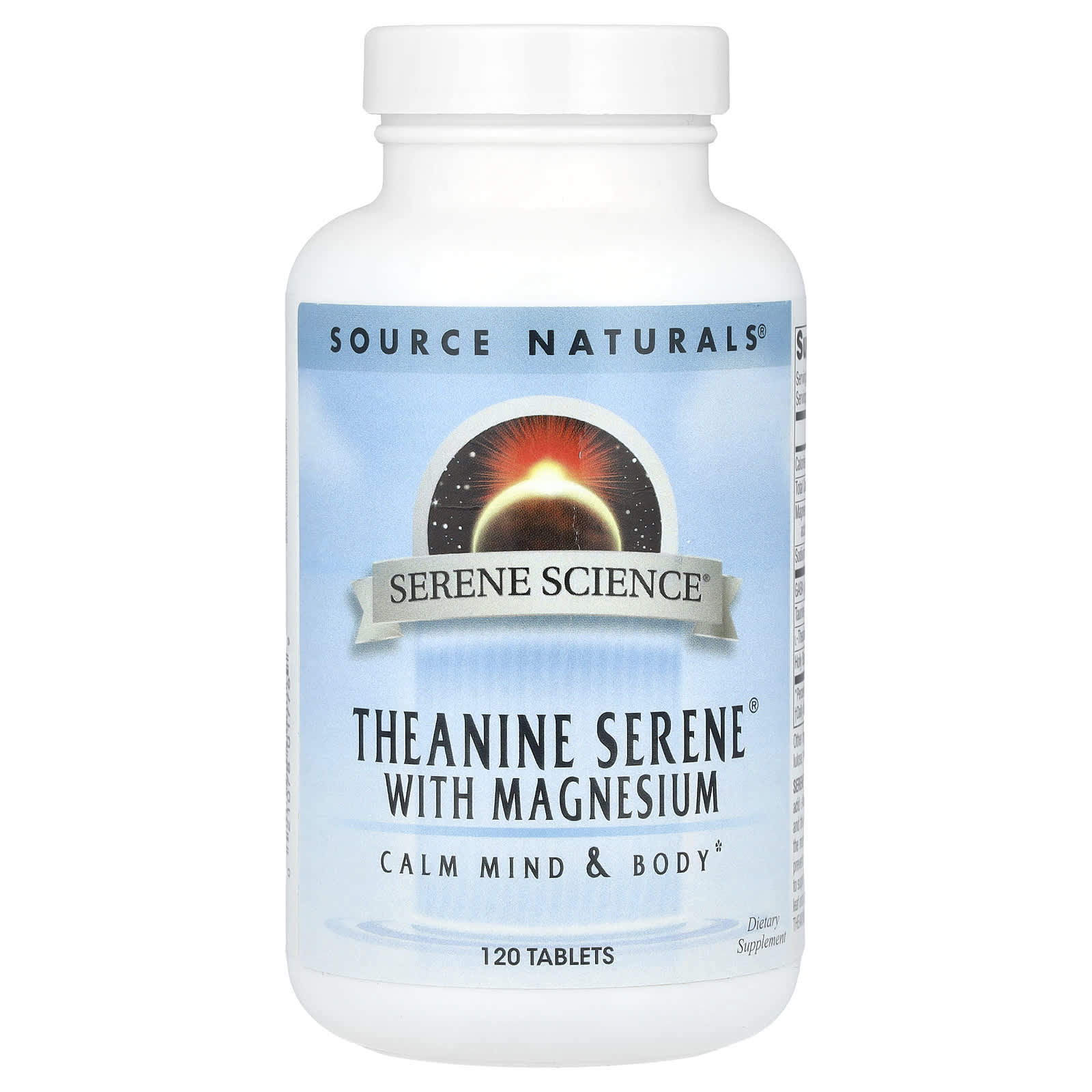 Source Naturals, Theanine Serene® With Magnesium, 120 Tablets - Image 1