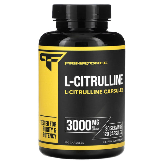 Primaforce, L-Citrulline, 120 Capsules (750 mg per Capsule) - Image 1
