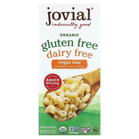 Jovial Vegan Mac & Cheese, Organic, Gluten-Free, Dairy-Free, 6 oz - Image 1