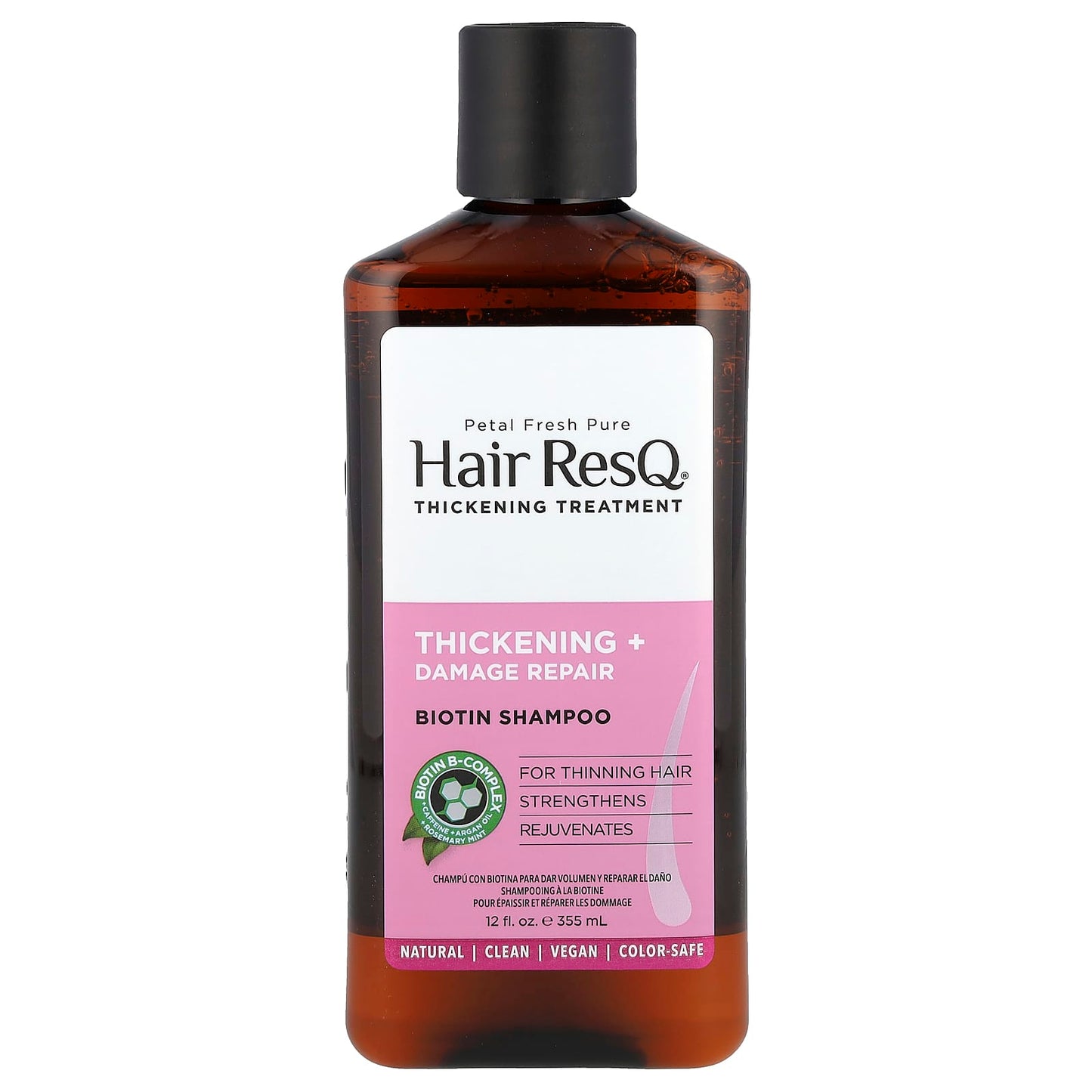 Petal Fresh, Hair ResQ®, Biotin Shampoo, Thickening + Damage Repair, 12 fl oz (355 ml) - Image 1
