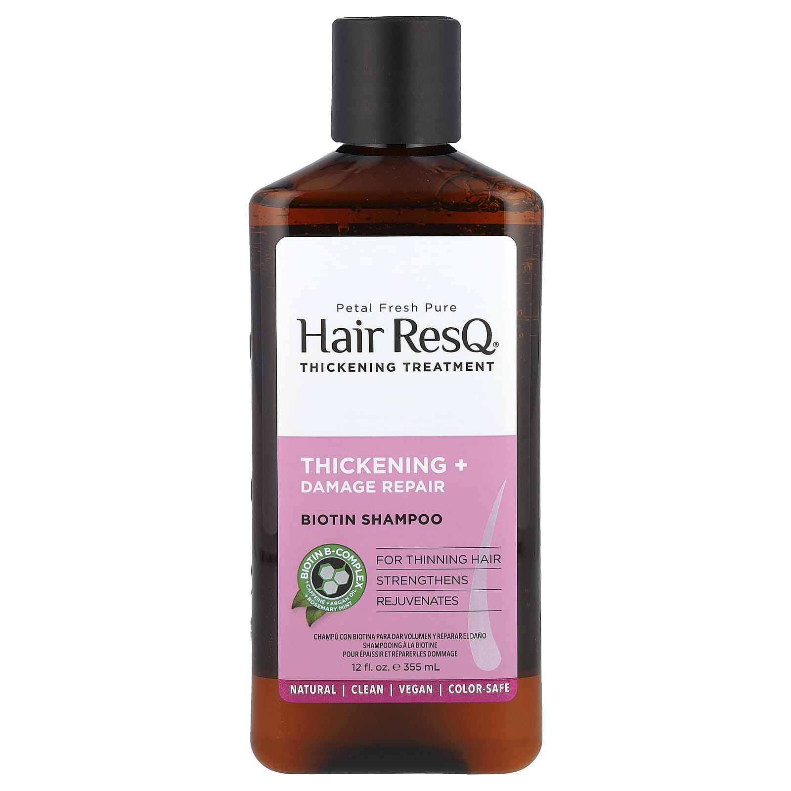 Petal Fresh, Hair ResQ®, Biotin Shampoo, Thickening + Damage Repair, 12 fl oz (355 ml) - Image 1