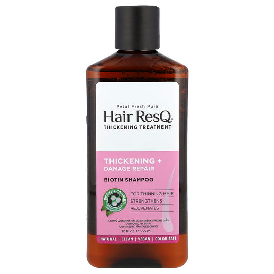 Petal Fresh, Hair ResQ®, Biotin Shampoo, Thickening + Damage Repair, 12 fl oz (355 ml) - Image 1
