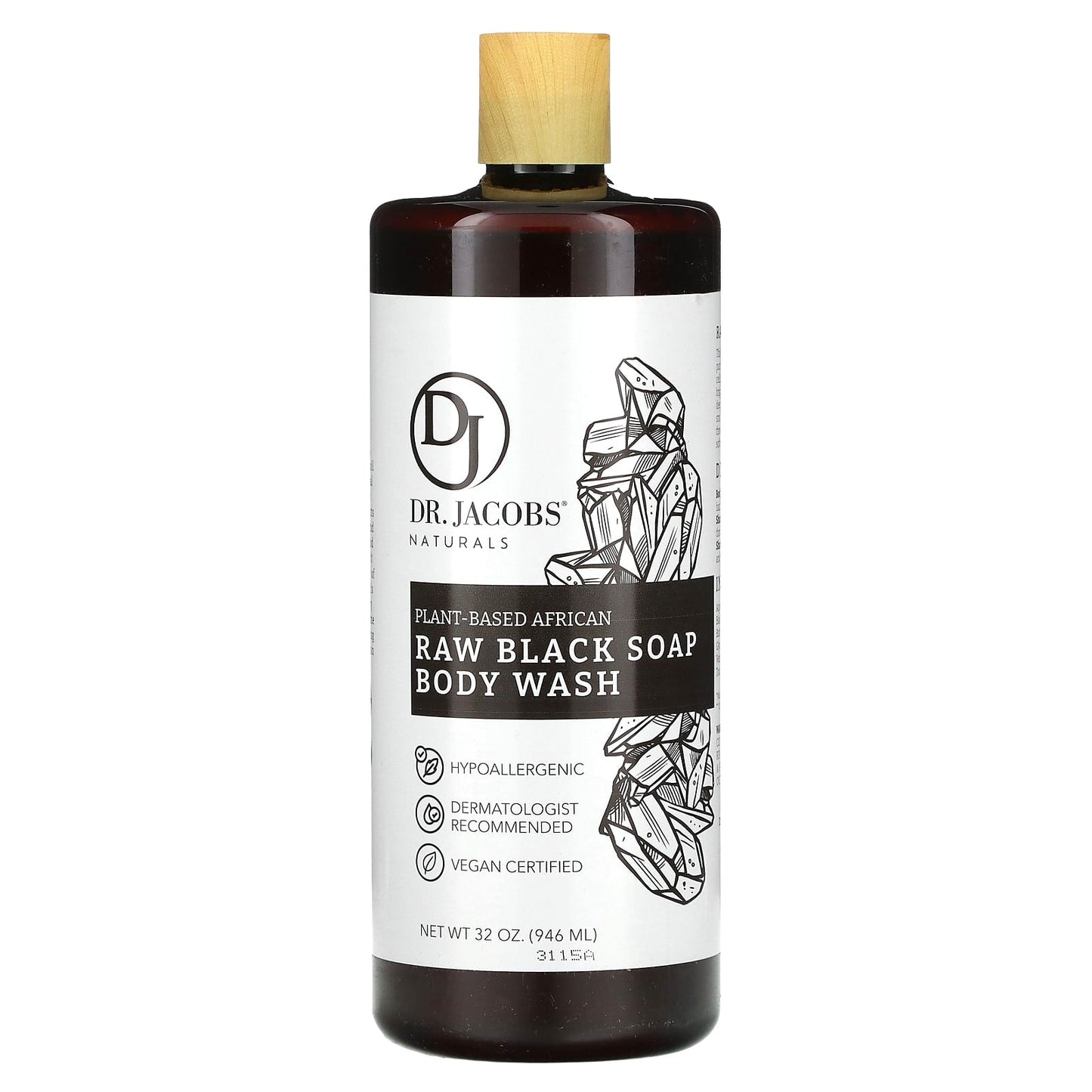Nourishing African Raw Black Soap Body Wash - Plant-Based, Vegan & Cruelty-Free - Image 1