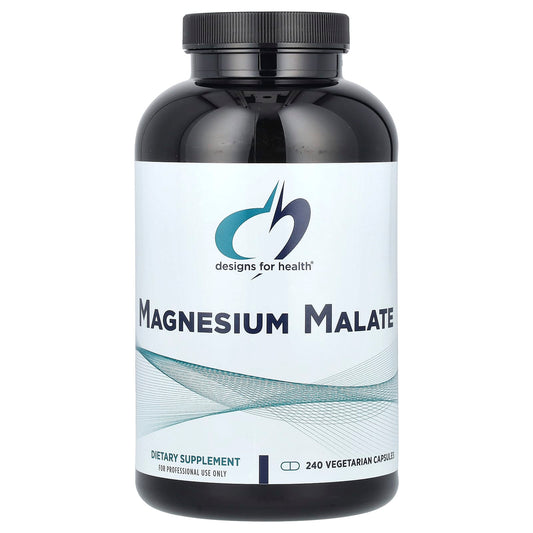 Magnesium Malate Dietary Supplement by Designs For Health - 240 Capsules - Image 1