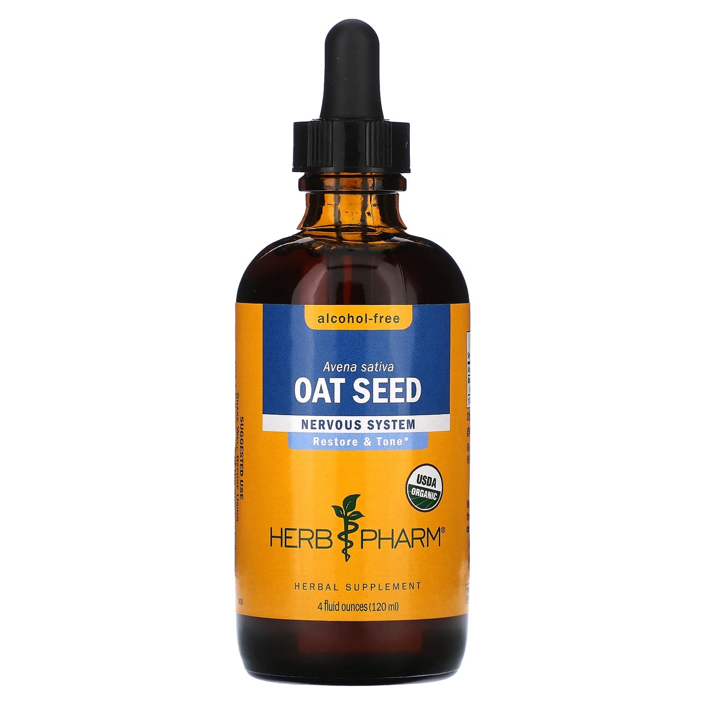 Herb Pharm USDA Organic Oat Seed Supplement for Nervous System Balance - Image 1