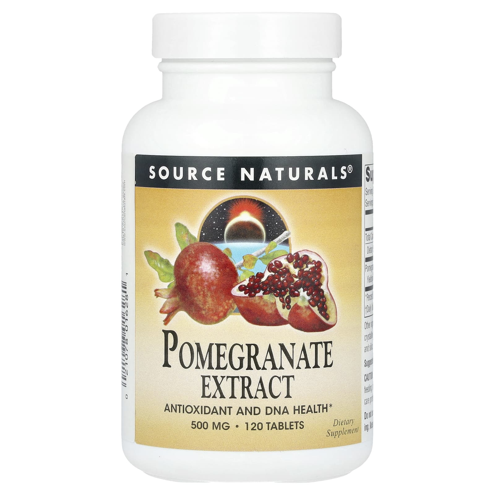 Source Naturals, Pomegranate Extract, 500 mg , 120 Tablets - Image 1