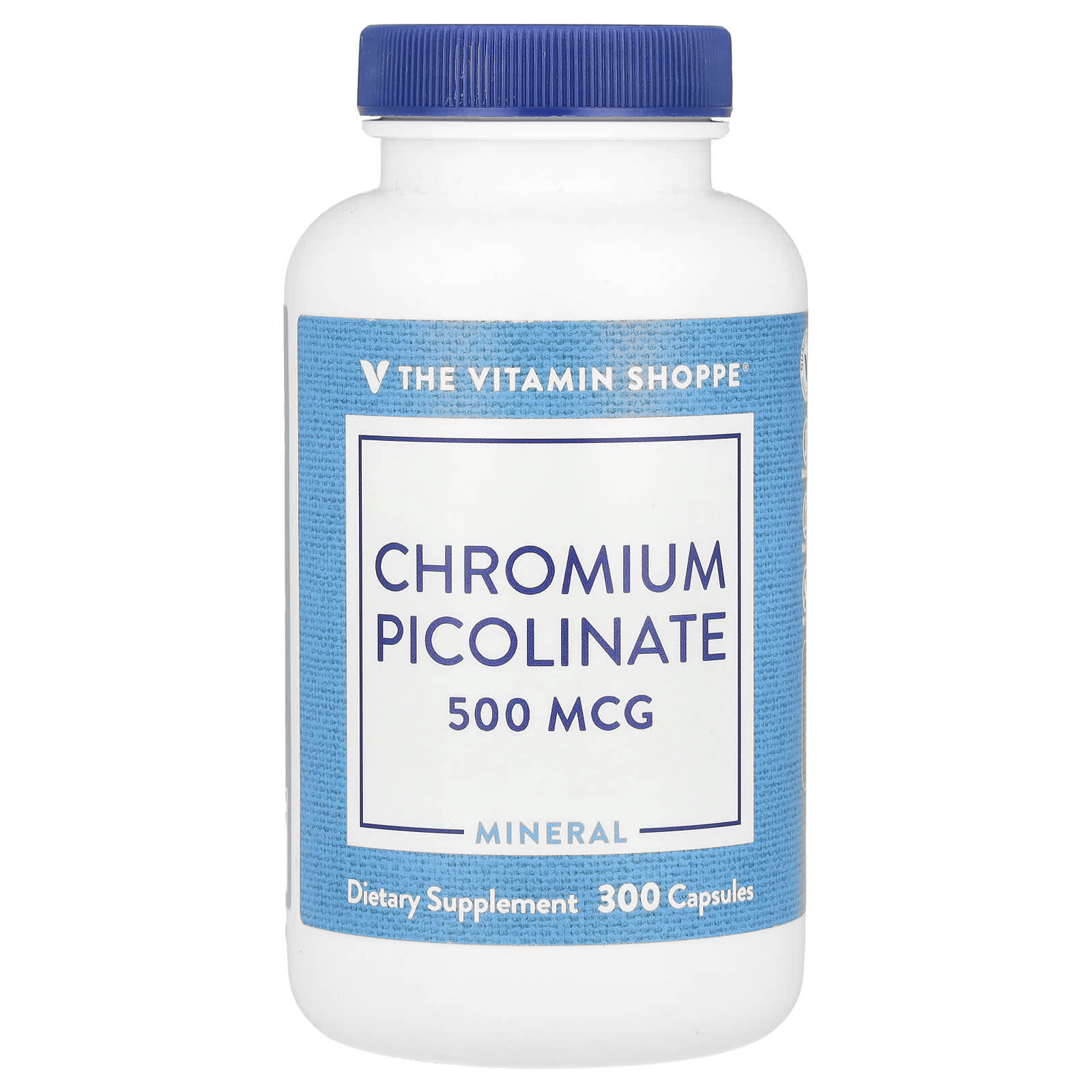 The Vitamin Shoppe, Chromium Picolinate, 500 mcg, 300 Capsules - Image 1