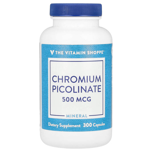 The Vitamin Shoppe, Chromium Picolinate, 500 mcg, 300 Capsules - Image 1