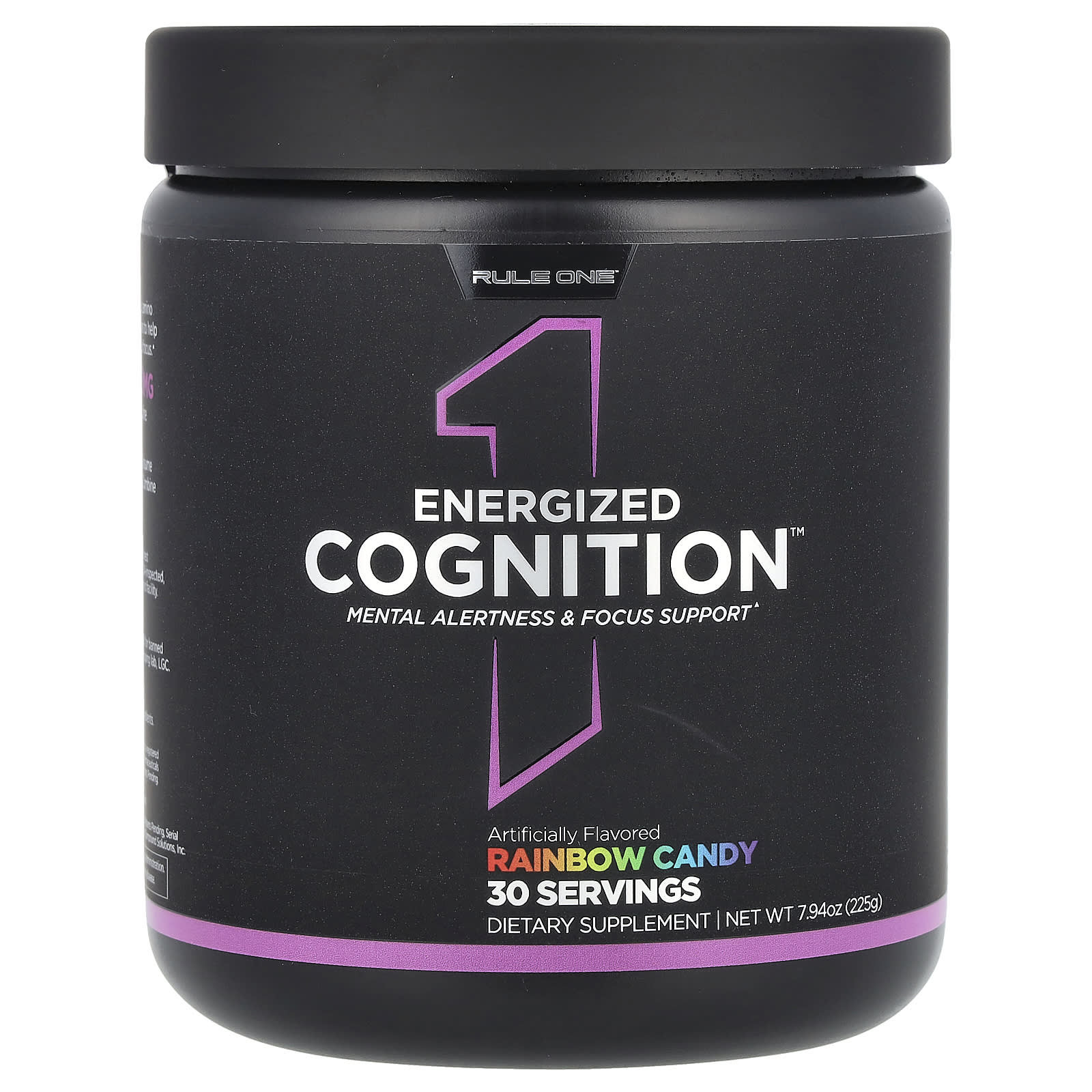 Rule One Proteins, Energized Cognition, Rainbow Candy, 7.94 oz (225 g) - Image 1