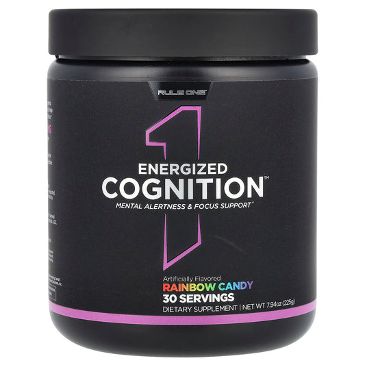 Rule One Proteins, Energized Cognition, Rainbow Candy, 7.94 oz (225 g) - Image 1