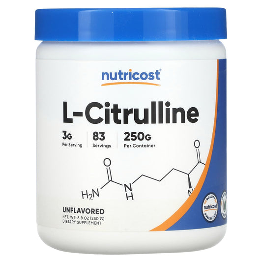Nutricost, L-Citrulline, Unflavored, 8.8 oz (250 g) - Image 1