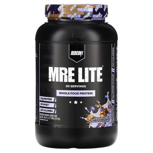 Redcon1, MRE Lite, Whole Food Protein, Blueberry Cobbler, 1.92 lb (870 g) - Image 1