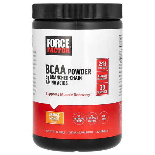 Force Factor BCAA Powder - Boost Post-Workout Recovery | 2:1:1 Ratio - Image 1
