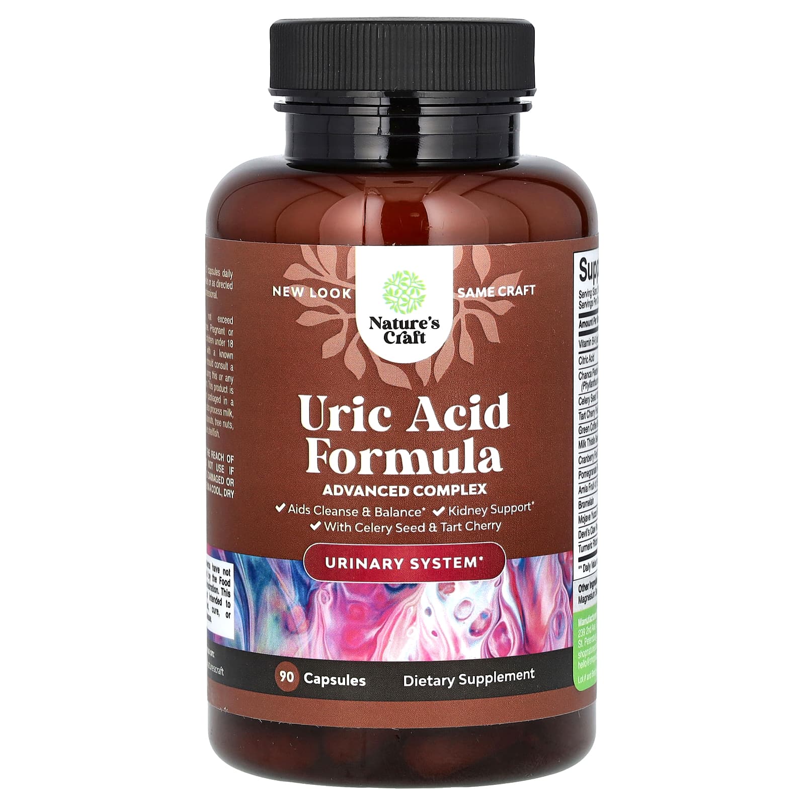 Nature's Craft, Uric Acid Formula, 90 Capsules - Image 1