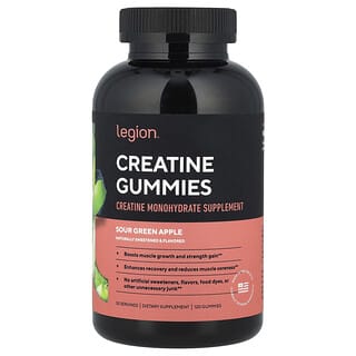 Sour Green Apple Creatine Gummies by Legion Athletics - Boost Muscle Growth