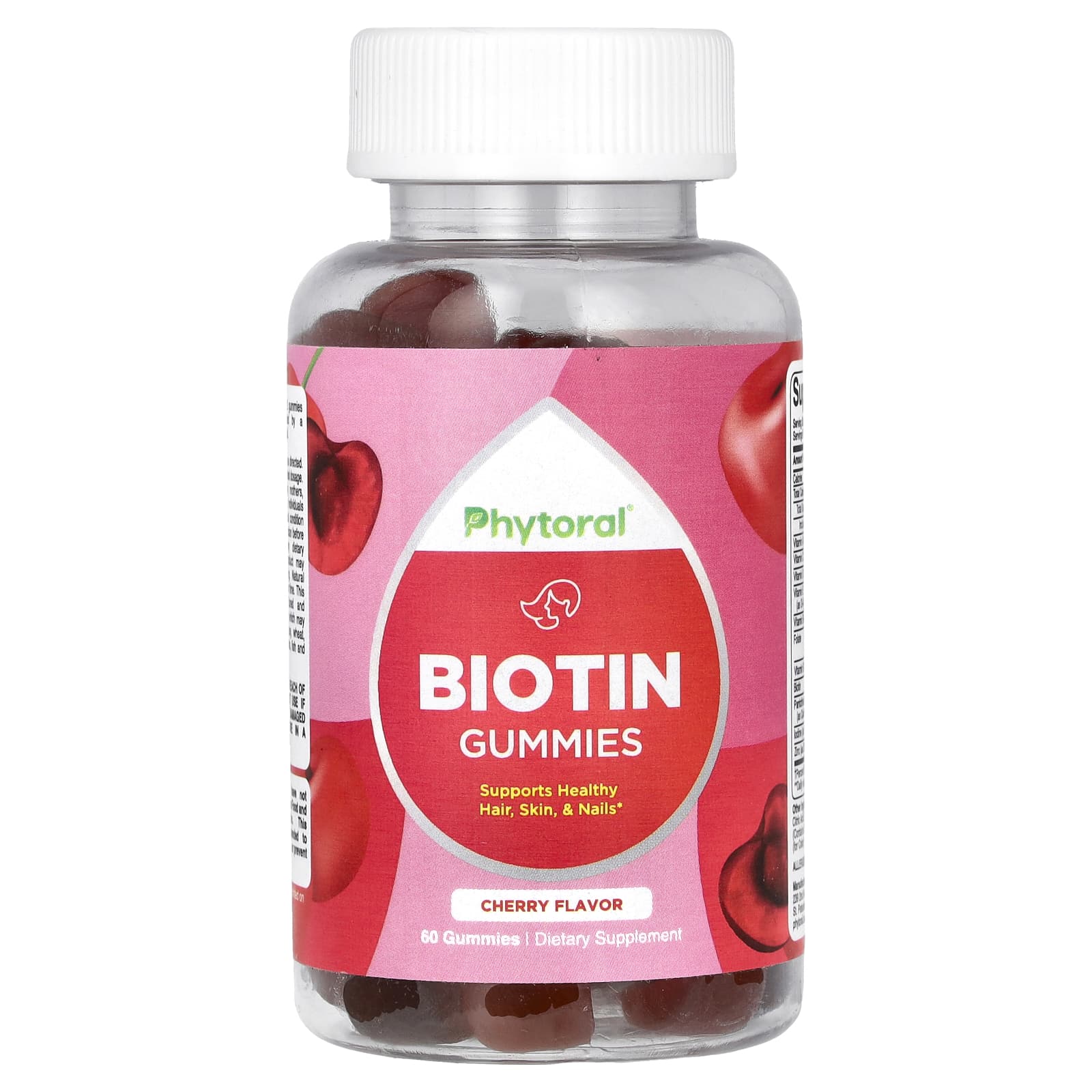 Phytoral, Biotin Gummies, Cherry , 60 Gummies - Image 1