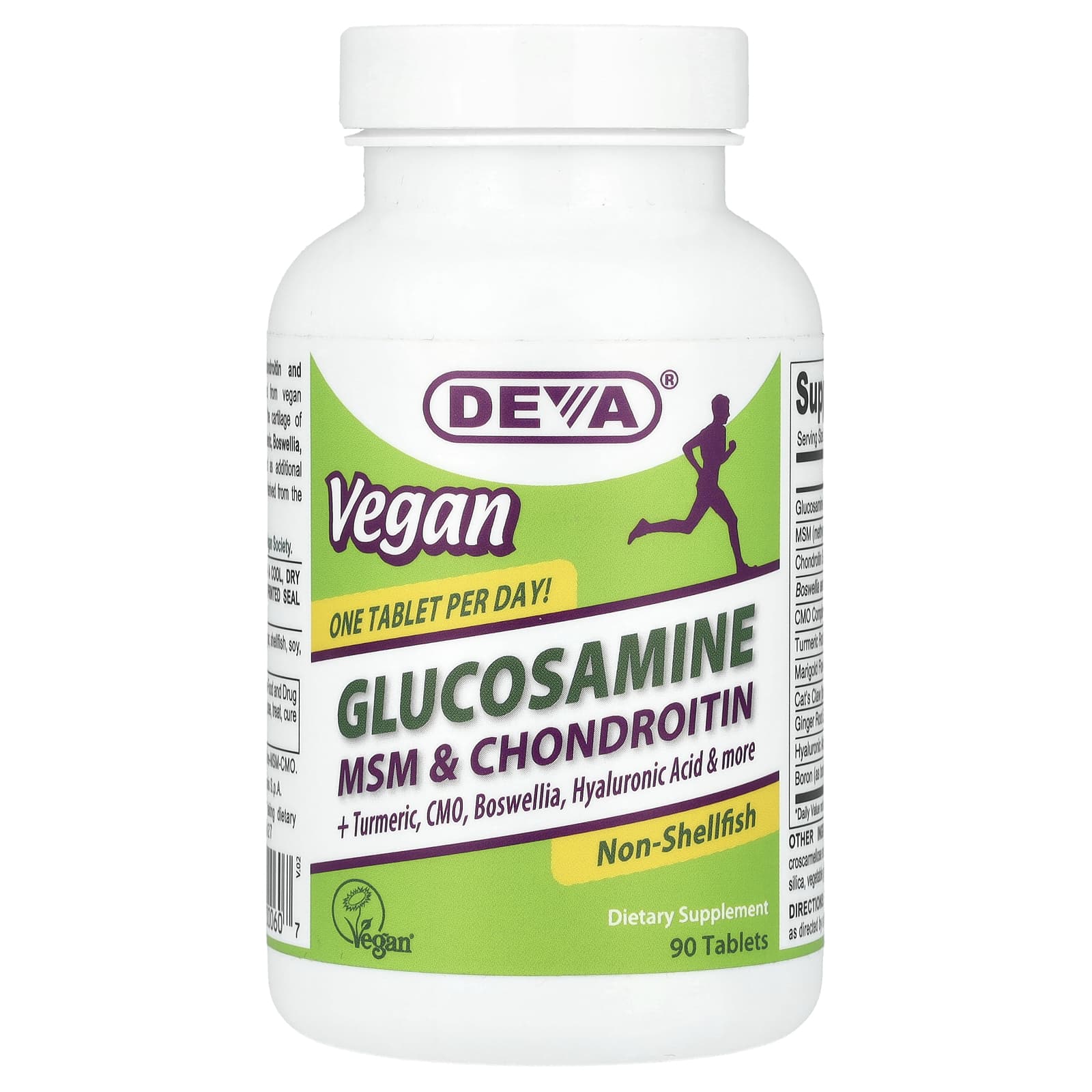 Deva Vegan Glucosamine & Chondroitin Supplement, 90 Tablets - Image 1