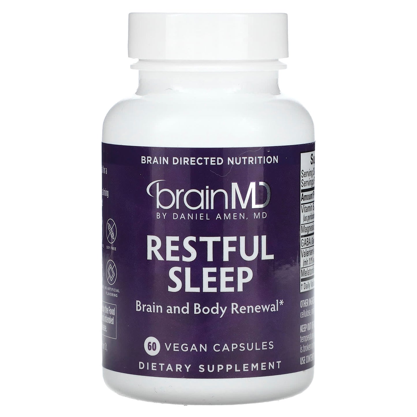 Sleep Better with BrainMD's Restful Sleep Formula - 60 Capsules - Image 1