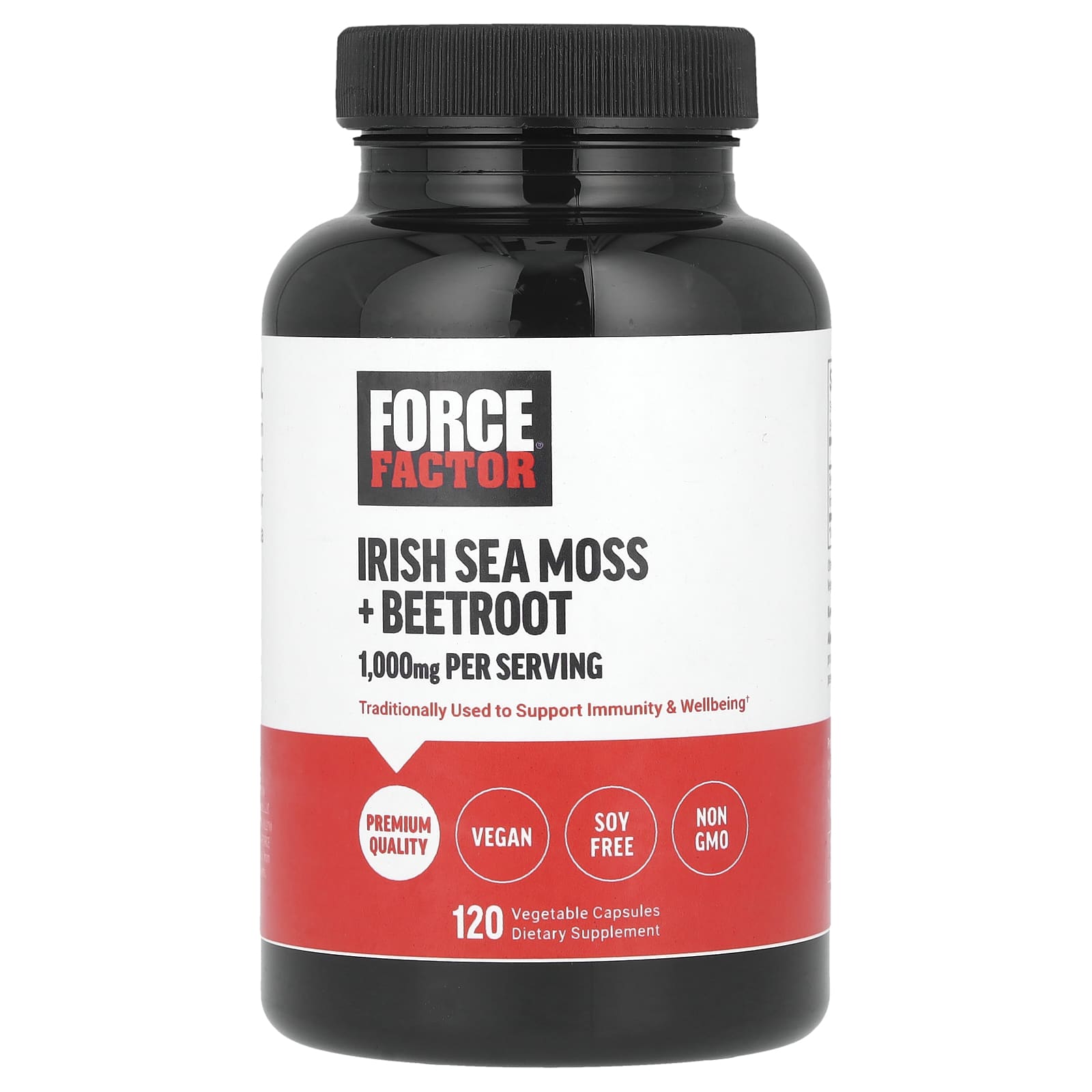 Boost Immunity with Force Factor Irish Sea Moss & Beetroot Capsules - Image 1