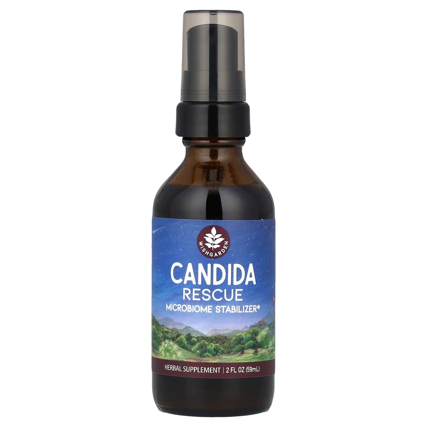 WishGarden Herbs, Candida Rescue, Microbiome Stabilizer, 2 fl oz (59 ml) - Image 1
