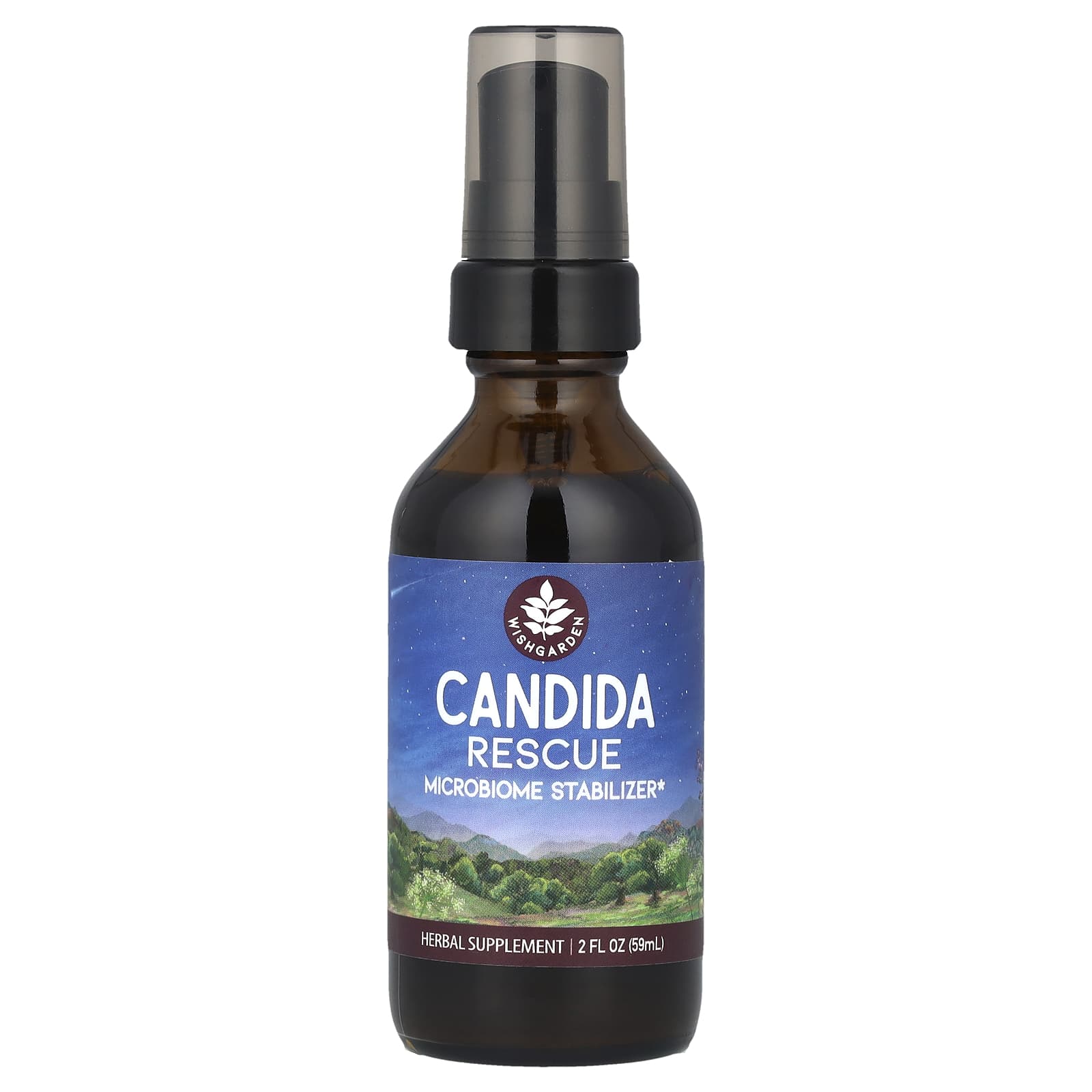 WishGarden Herbs, Candida Rescue, Microbiome Stabilizer, 2 fl oz (59 ml) - Image 1