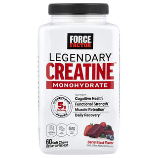 Force Factor Berry Blast Creatine Monohydrate Soft Chews | 60 Count
