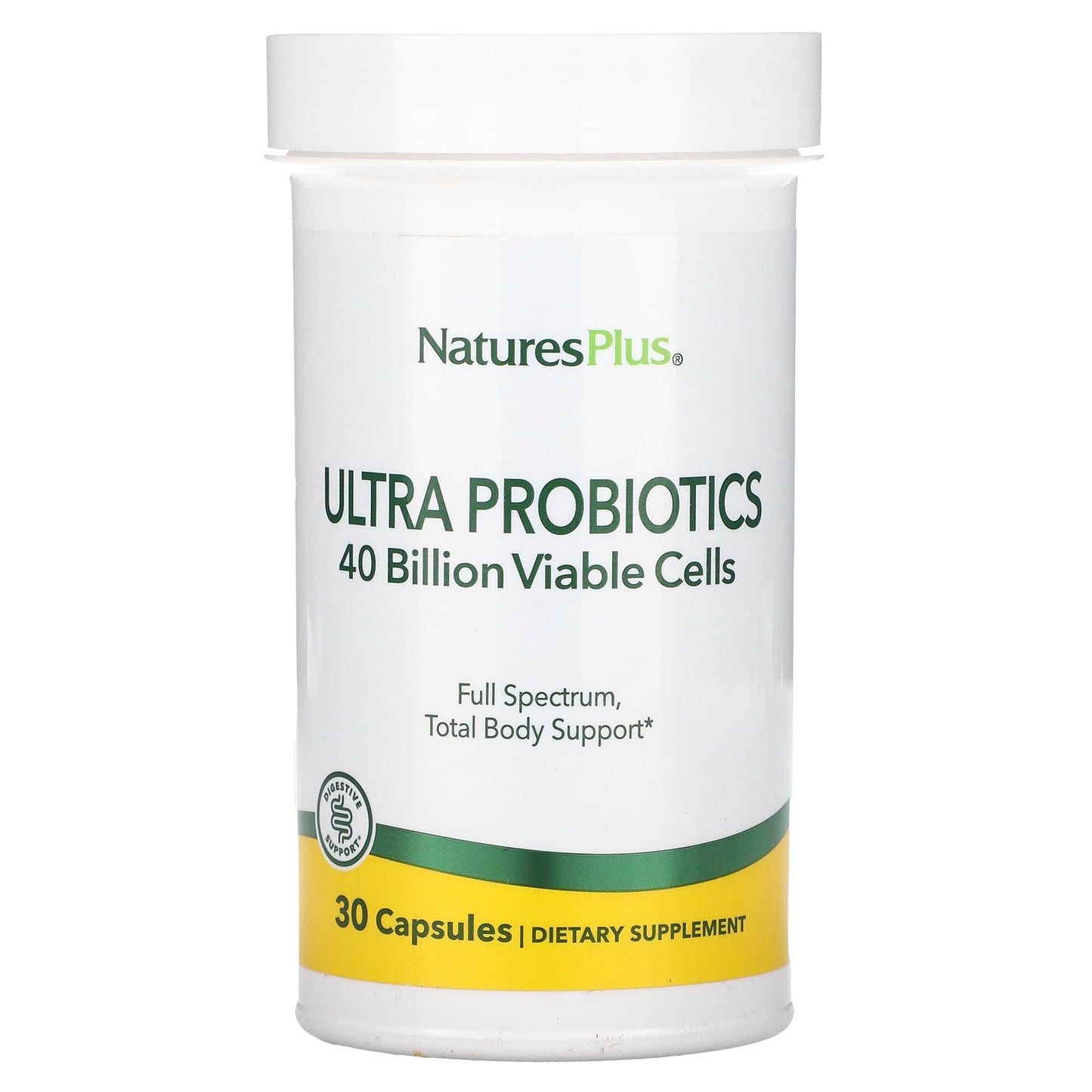 NaturesPlus, Ultra Probiotics, 40 Billion, 30 Capsules - Image 1