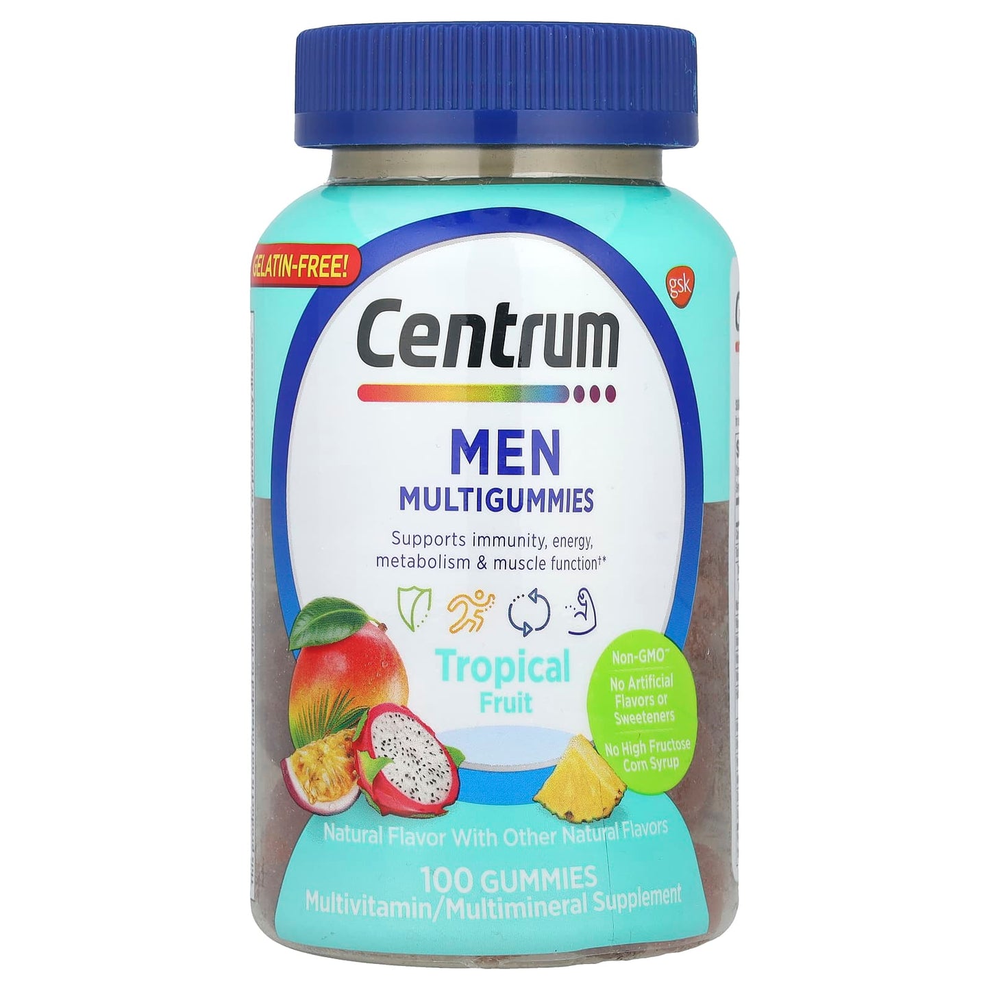 Centrum Men's Multigummies Tropical Fruit Energy & Immunity Support - Image 1