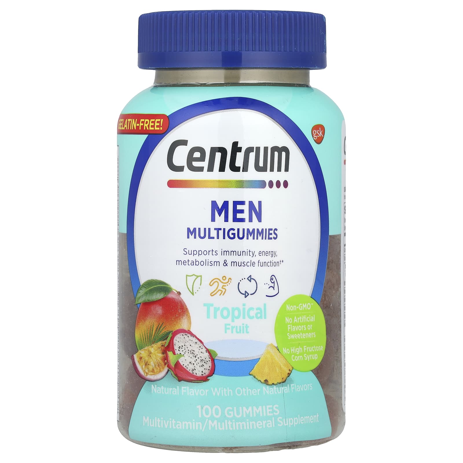 Centrum Men's Multigummies Tropical Fruit Energy & Immunity Support - Image 1